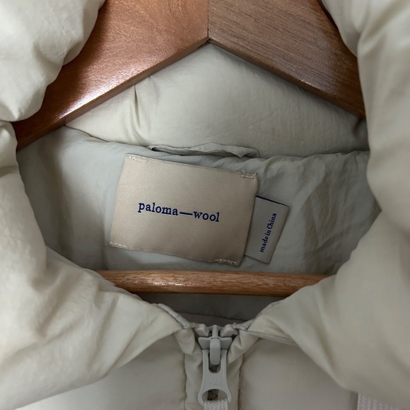 Paloma Wool Puffer Coat in Cream - Picture 5 of 7